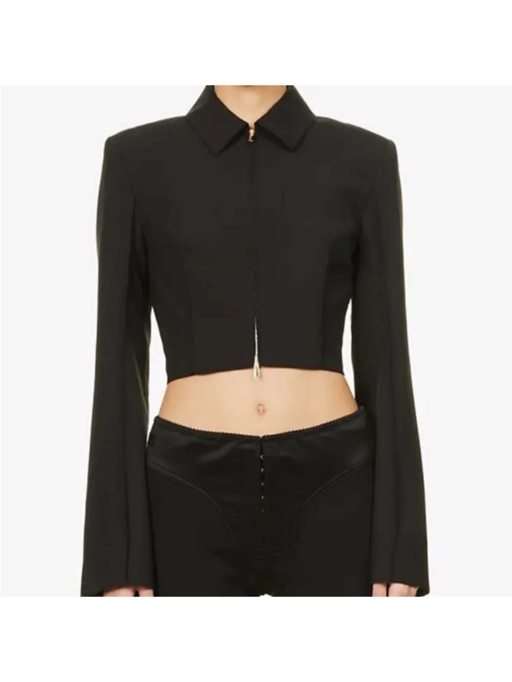 Jacquemus SS 2022 Black Le Splash Cropped Jacket